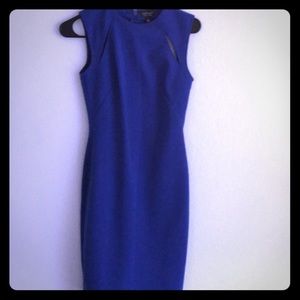 Top Shop Blue cut out dress